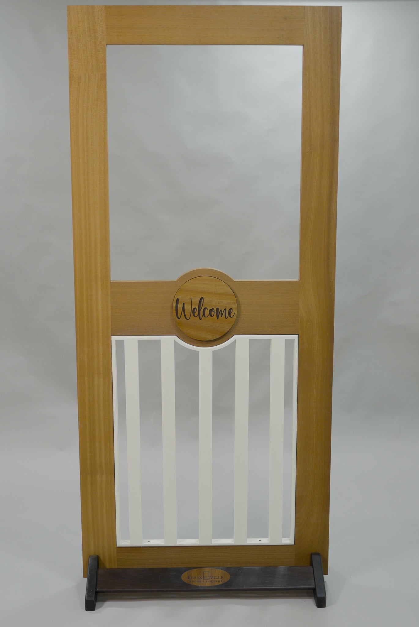 Round Deluxe Screen Door with Glass & Picket Panel