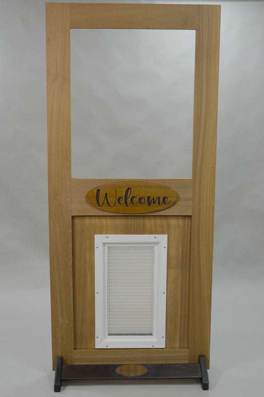 Oval Deluxe Screen Door Glass & Pet Door Panel